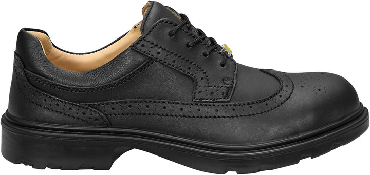 ELTEN Sicherheitsschuhe OFFICER ESD S2, Herren, Leder, Stahlkappe, leicht, elegant, Schwarz, Grösse: