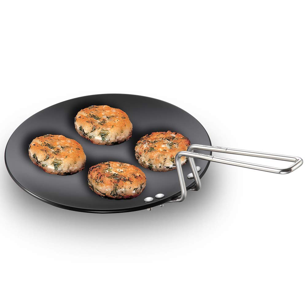 HAWKINS-Futura Harteloxierte konkave Grillplatte Tava, 24,1 cm Durchmesser 9.5 Inch, 9.5 Inch