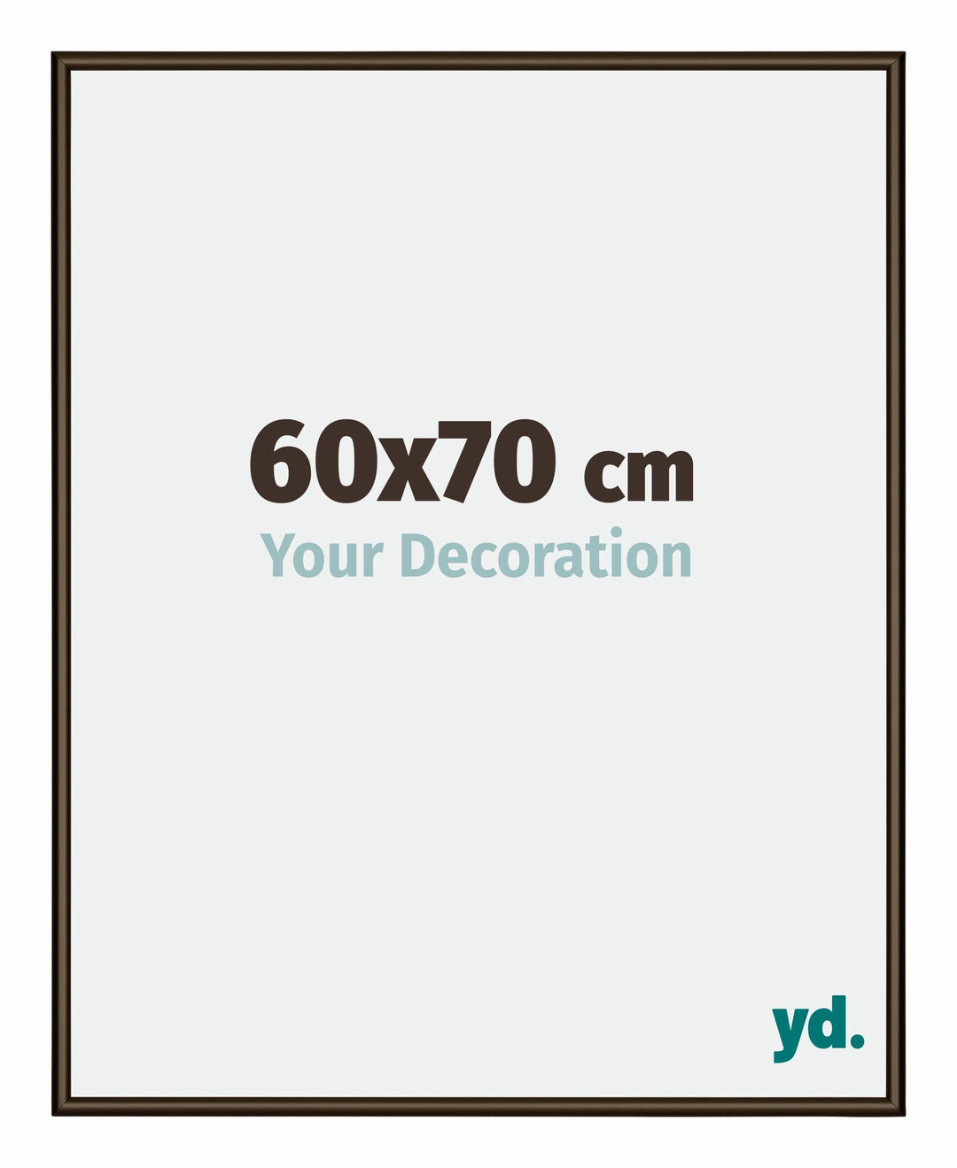 yd. Your Decoration - Bilderrahmen 60x70 cm - Bilderrahmen aus Aluminium mit Acrylglas - Antireflex
