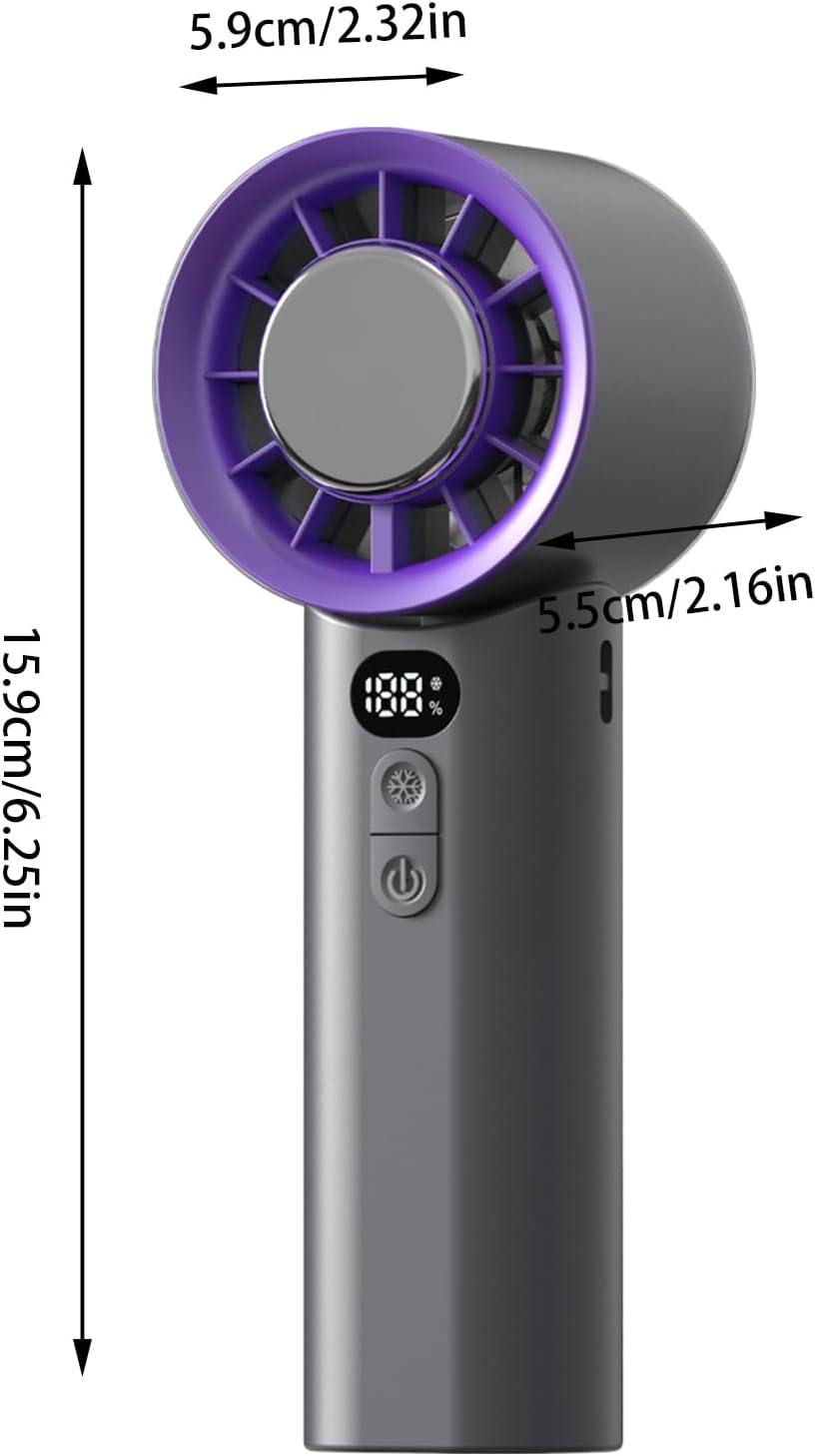 Generisch Tragbarer Klappventilator,Wiederaufladbarer Reiseventilator Mit Kräftigem Wind Für Unterwe
