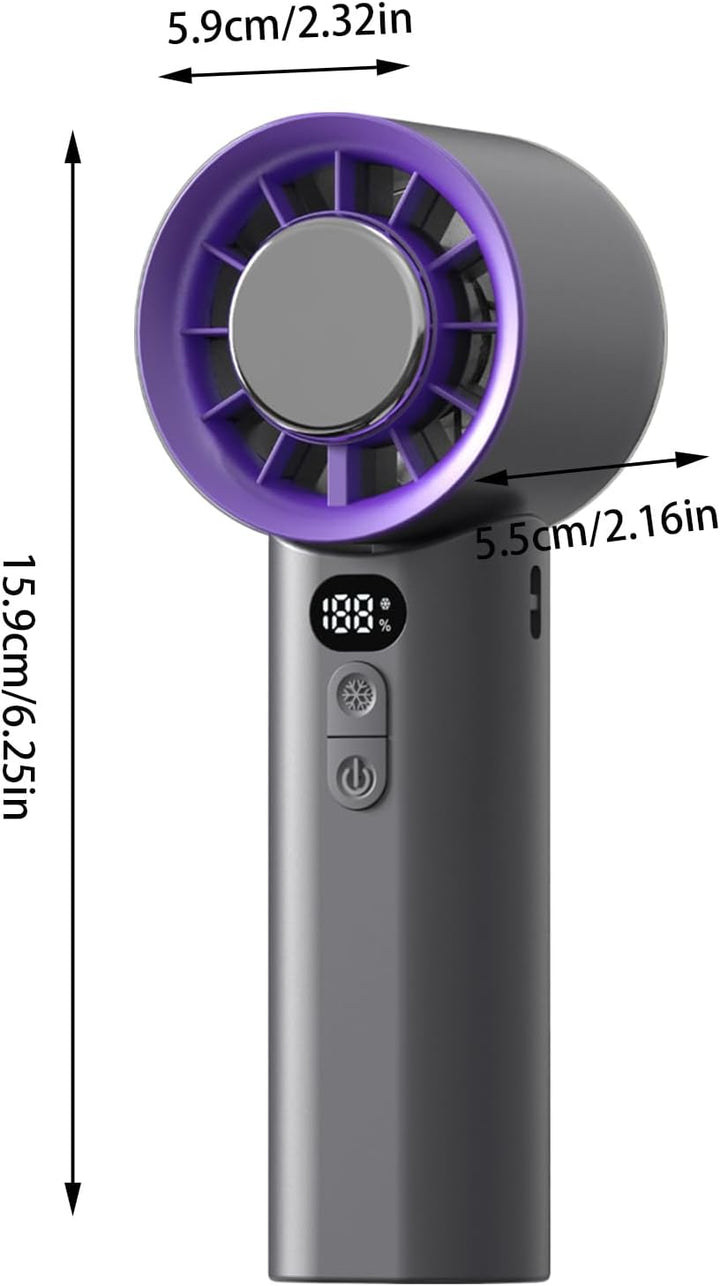 Generisch Tragbarer Klappventilator,Wiederaufladbarer Reiseventilator Mit Kräftigem Wind Für Unterwe