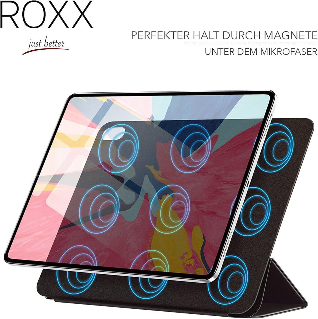 Roxx Hardcase Hülle mit Innenschutz | Wie das Original | Magnetisch | Kompatibel mit iPad Air 6 (202