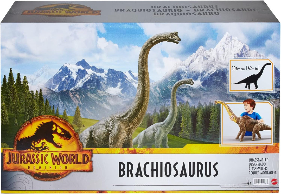 Jurassic World HFK04 - Ein neues Zeitalter Brachiosaurus Dinosaurier-Actionfigur, 81 cm, Spielzeugge