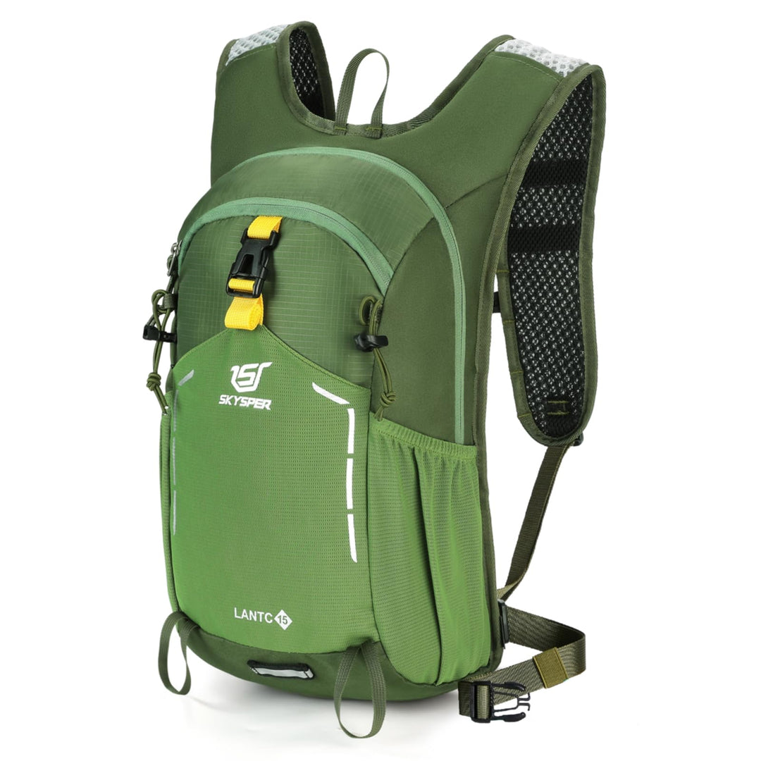 SKYSPER Wanderrucksack 15L Rucksack Herren Klein Tagesrucksack Leichter Trekkingrucksack für Wandern