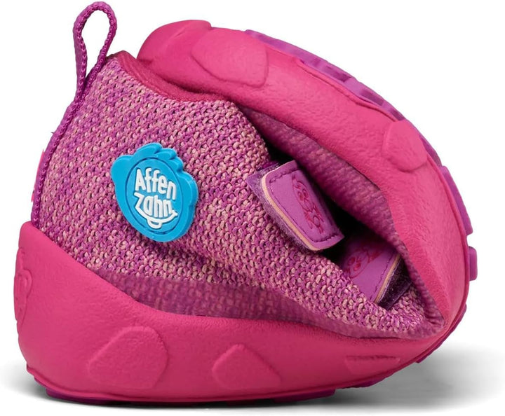 Affenzahn Übergangsschuh Knit Happy wasserdicht atmungsaktiv vegan mit Kaltfutter, Klettverschlüssen