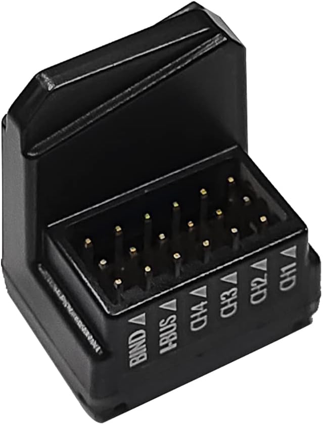 4-Kanal 2.4G Spektrum Empfänger FGR4S V2 RC Empfänger Kompatibel mit FrSky NB4 für 1/10 RC Car/Ruder