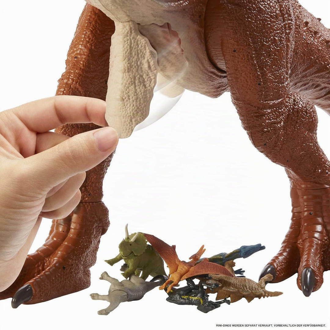 Jurassic World HBY86 - Riesendino Carnotaurus Toro-Dinosaurier-Actionfigur, Dinosaurier Spielzeug ab