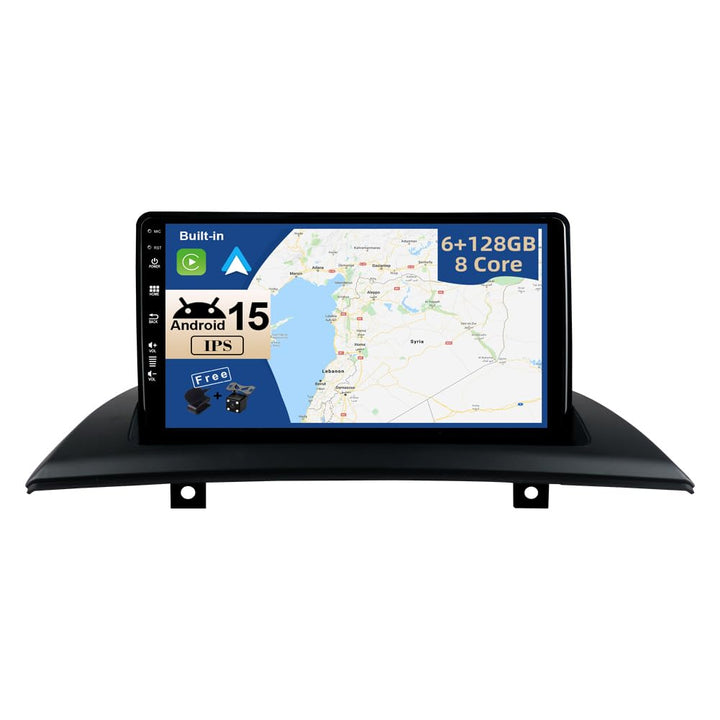 JOYX - [6G+128G] - Android 15 IPS Autoradio Passt für BMW X3 E83 (2004-2012) - Kabellos CarPlay/Andr