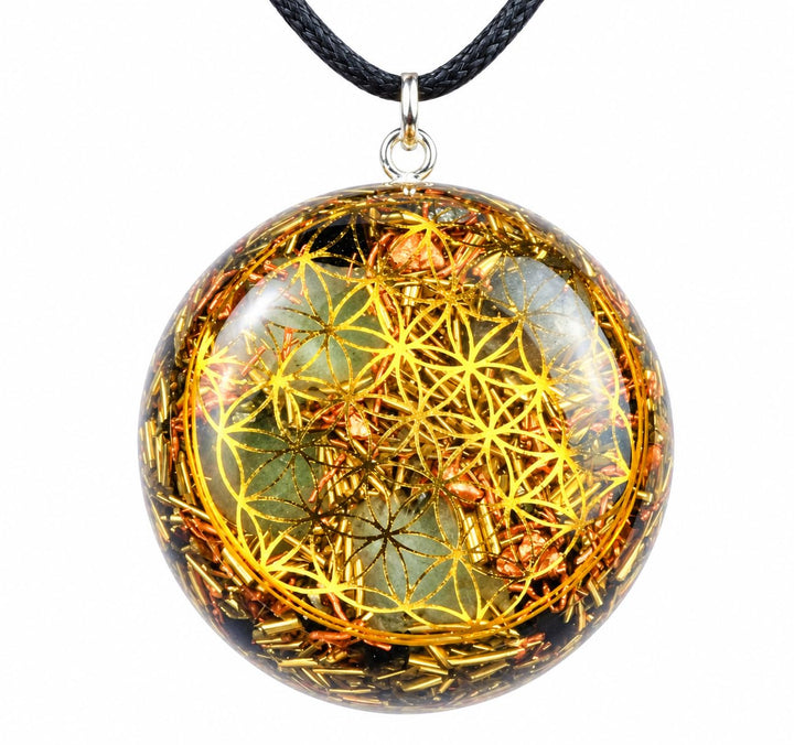Panotophia Orpanit® Orgonit Amulett Selfhealing Gold Edition I 100% echter Orgonit I Schutz gegen EM