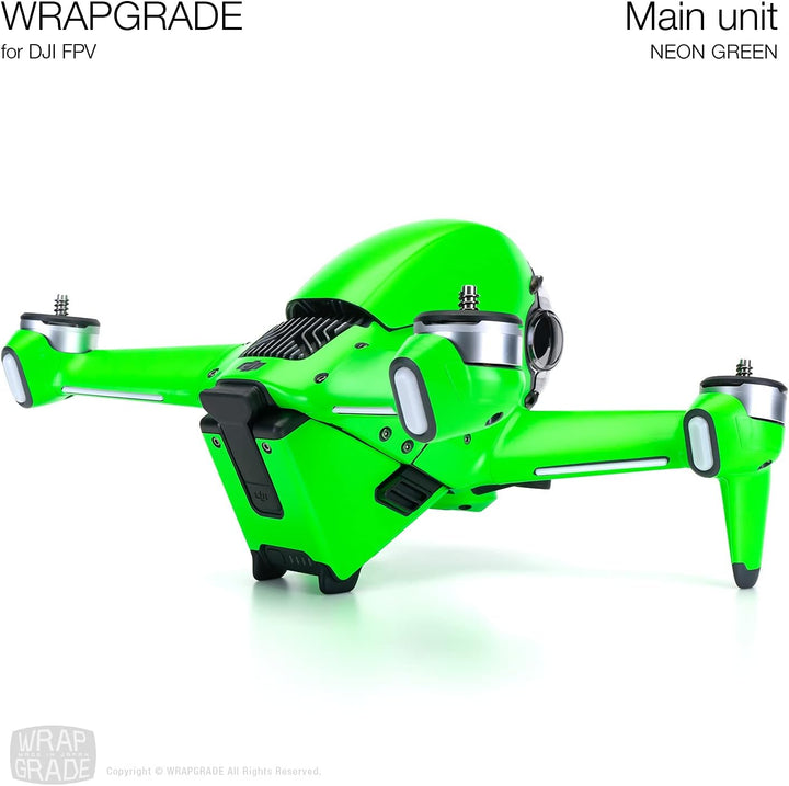 WRAPGRADE Skin Kompatibel mit DJI FPV (NEON Green)