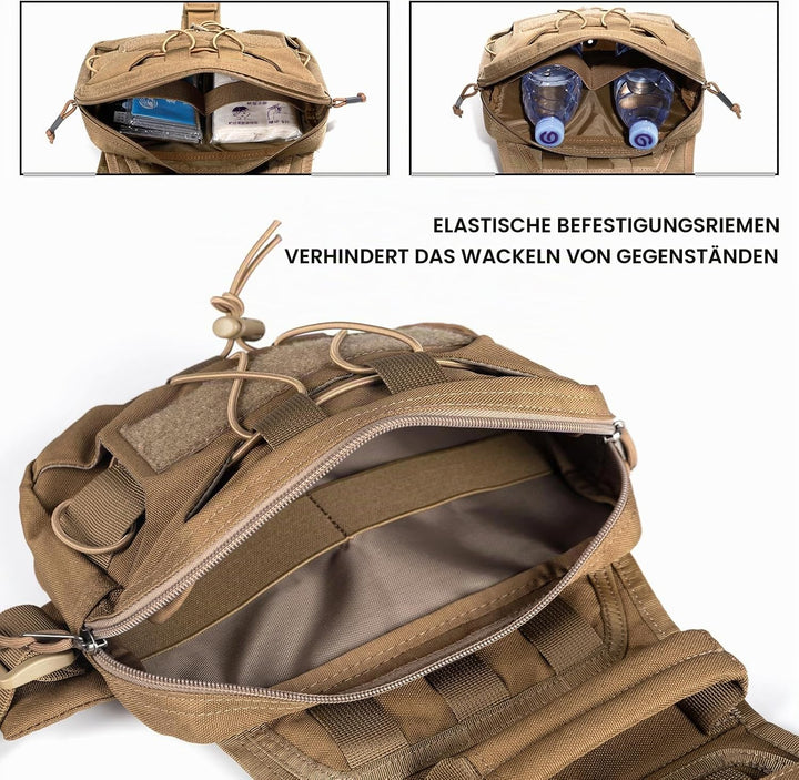 EXCELLENT ELITE SPANKER Dog Pack Hound Hundesatteltasche Rucksack für Reisen Camping Wandern mittler