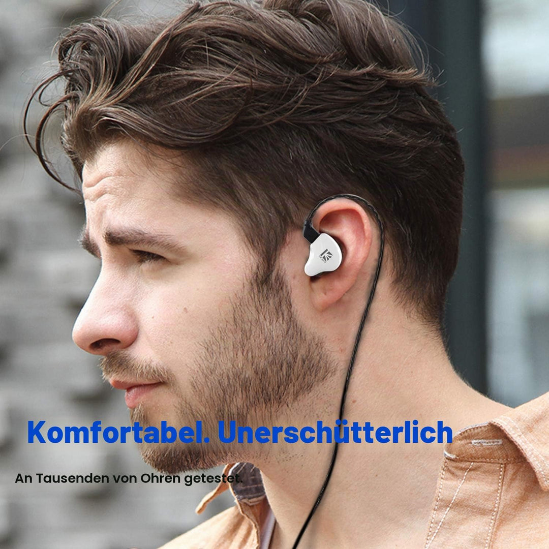 Yinyoo KBEAR KS1 In-Ear-Kopfhörer, Super-Bass-Boost In Ear Monitor, Verkabelte Ohrhörer, Stereo-Kopf