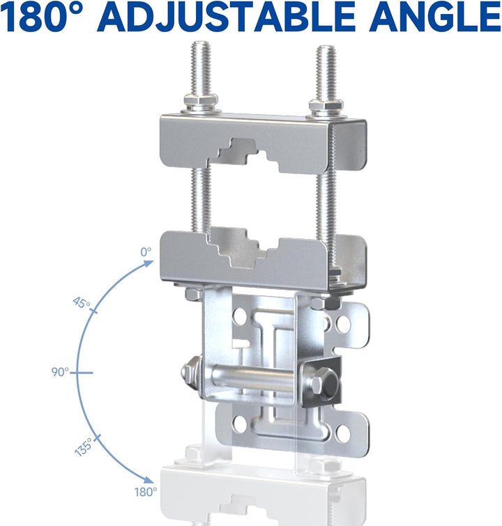 Bingfu Verstellbare Antennen Masthalterung Halterungen zur Wand Mastklemme Anti Rost Hardware Zubehö