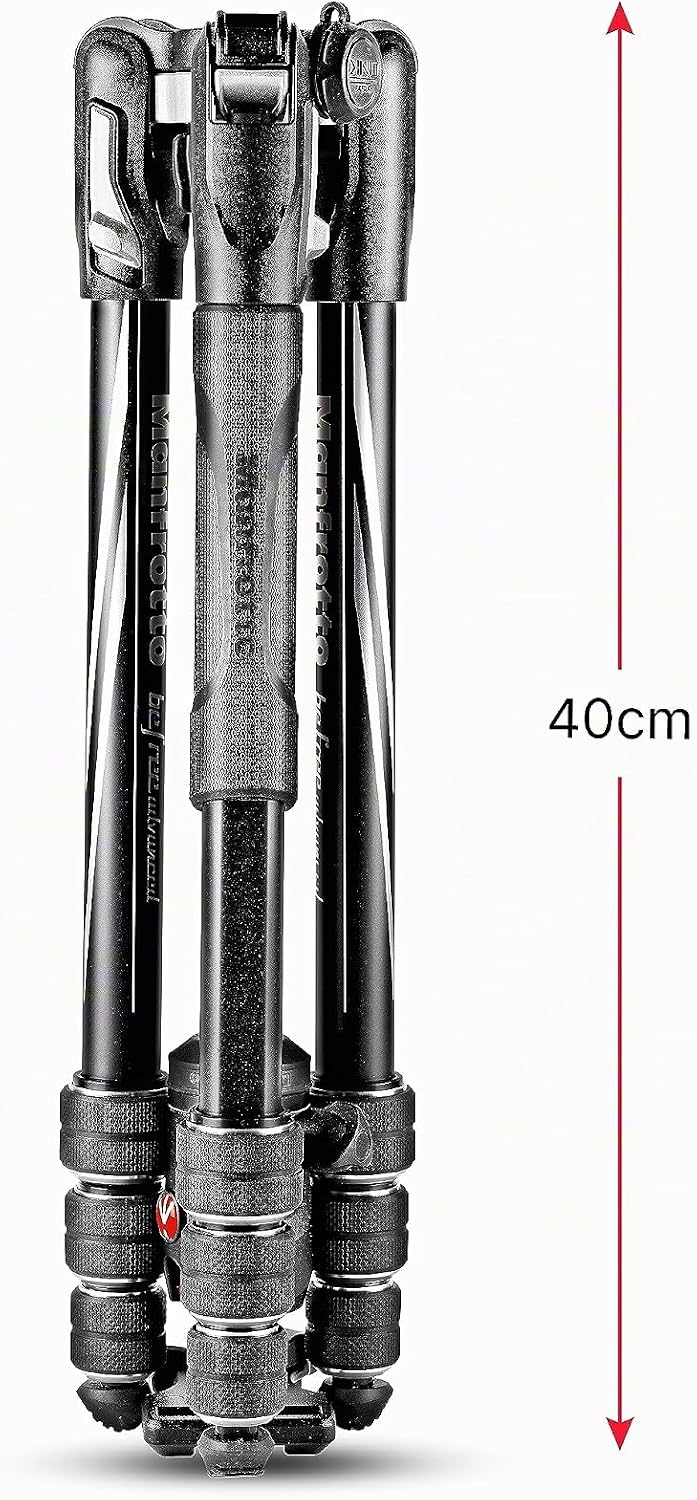 Manfrotto Befree Advanced Foto-Reisestativ-Kit mit Drehverschluss, Aluminium, Kugelkopf und Lowepro