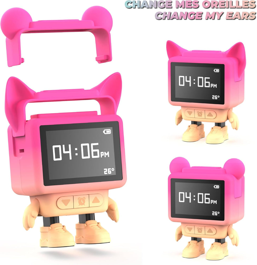 Mob Wecker und Lautsprecher, Bluetooth, für Kinder, Tanz in Musik, LCD-Display, emotional & beruhige
