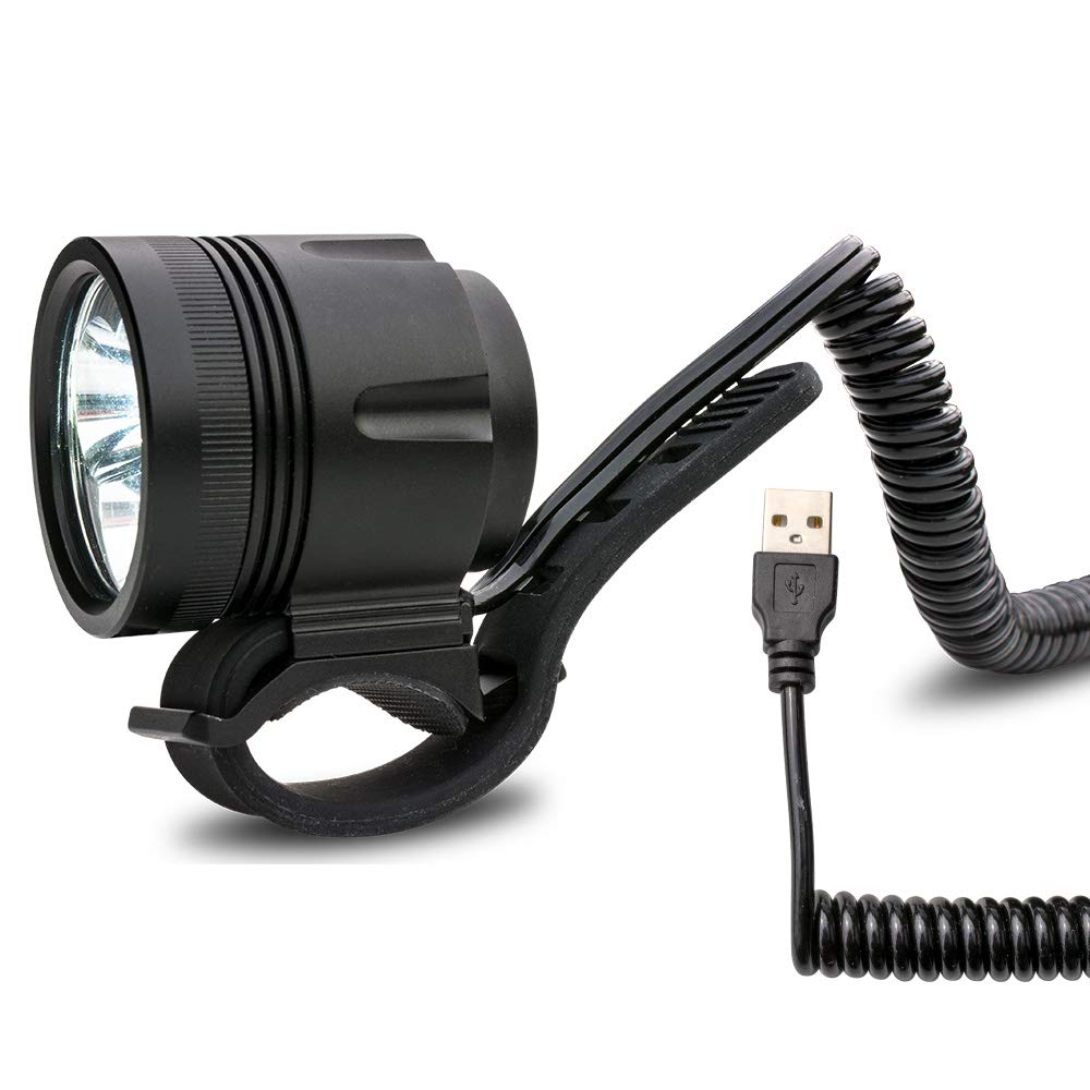 USB Helmlampe Stirnlampe Sport und Freizeitlampe mit 950 Lumen | 4 Leuchtmodi | kann mit allen 5V Po