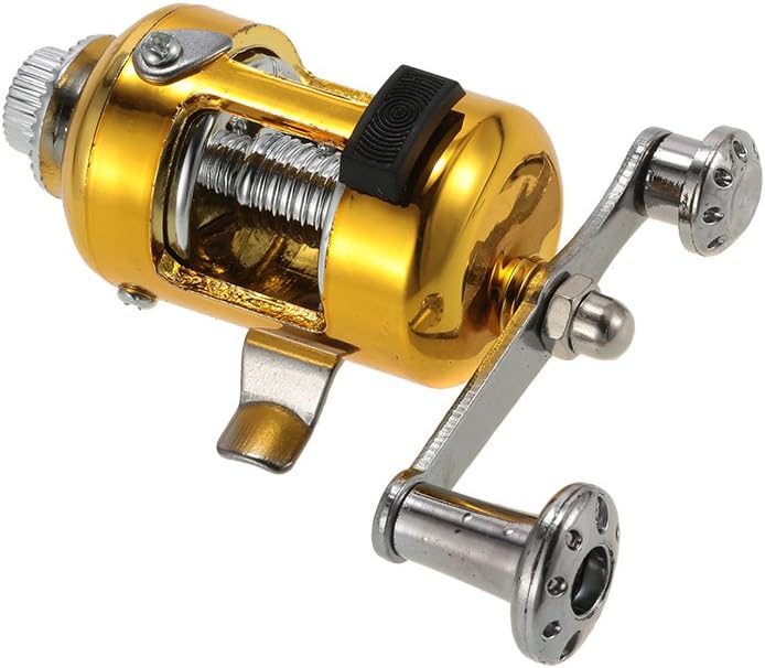 Lixada Mini Angel Reel Combo Kit, Pen Angelrute + Fishing Wheel + Angelschnur + Weiche Köder + Hooks