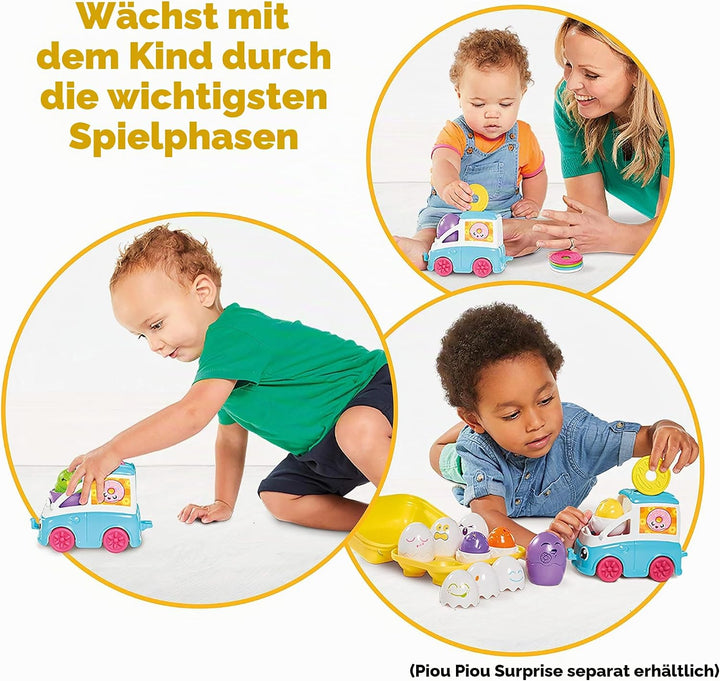 TOMY Toomies Versteck- und Quiek Mein kleiner Donut Lieferwagen, das Schiebe und Osterspielzeug für