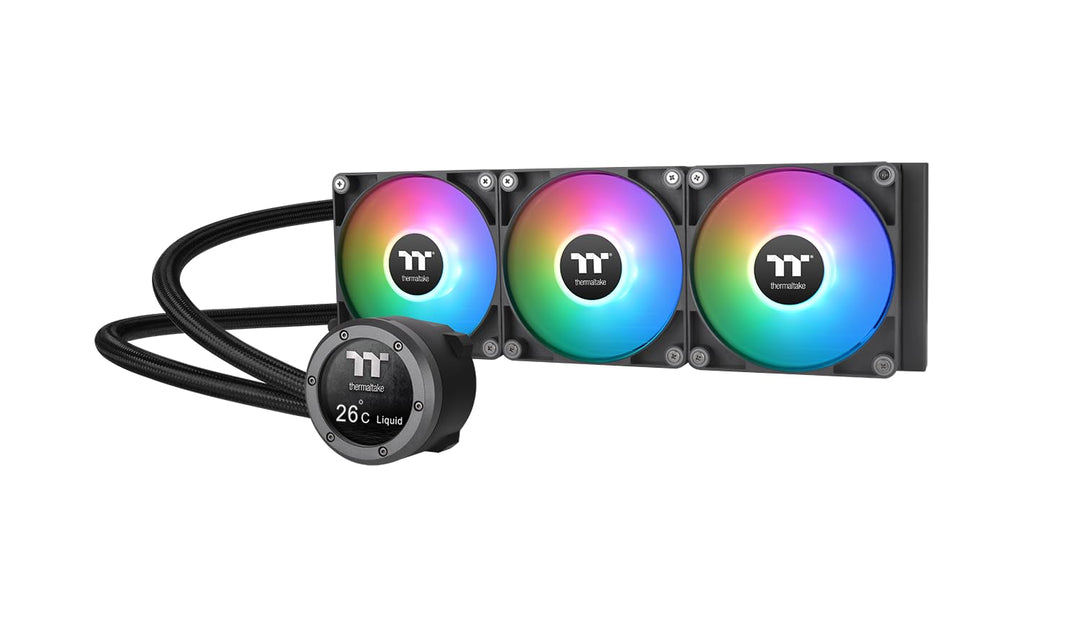 Thermaltake TH360 V2 Ultra ARGB Sync CPU Liquid Cooler All-In-One 360mm Ultra ARGB Black, 360mm Ultr