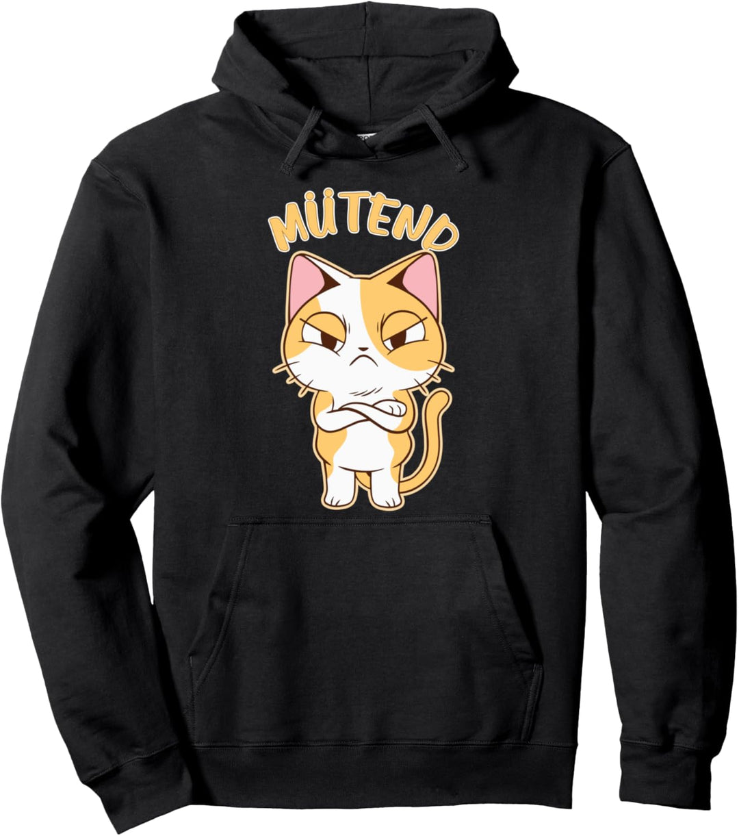 Einfach nur noch Mütend Demos Müde Wütend Demo Katze Mütend Pullover Hoodie