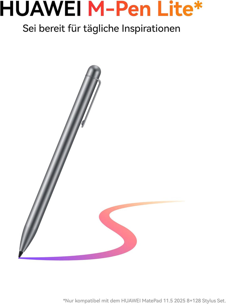 HUAWEI MatePad 11.5 2025 Tablet mit M Pencil Lite, 2.5K 120Hz, PaperMatte Display, 8+128GB, 10.100 m