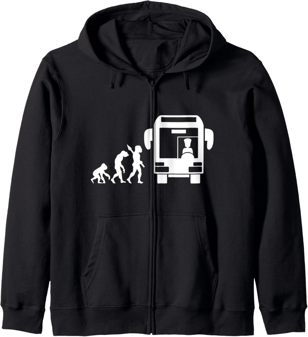 Busfahrer Busfahren Bus Fahren Fahrer Evolution Fun Lustig Kapuzenjacke