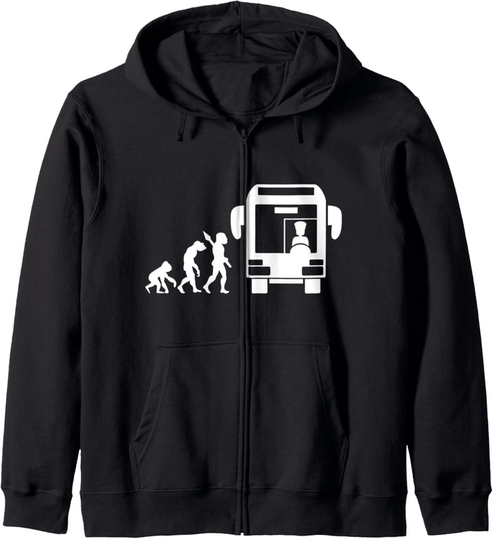 Busfahrer Busfahren Bus Fahren Fahrer Evolution Fun Lustig Kapuzenjacke
