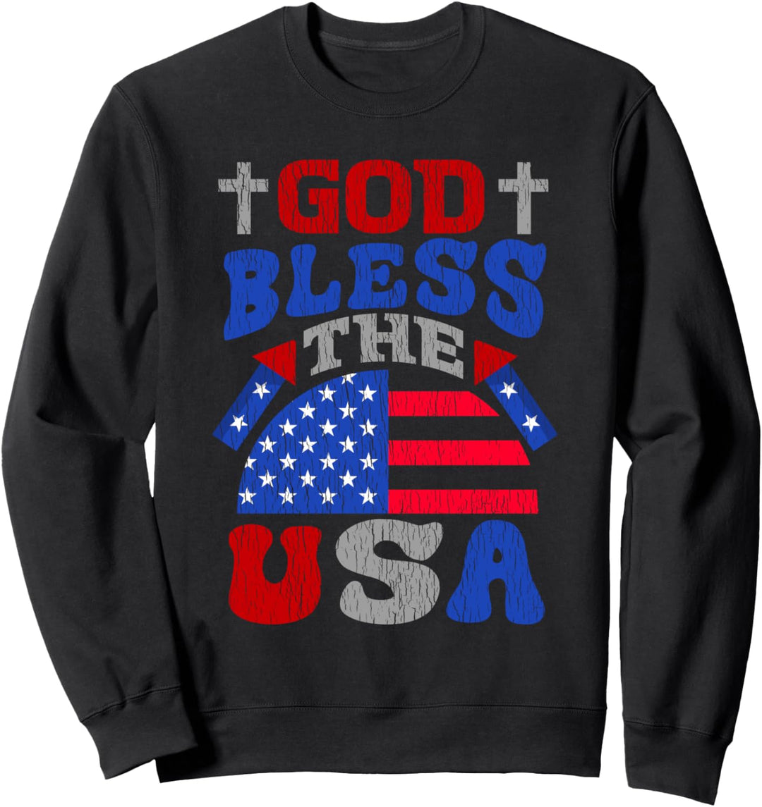 Gott segne Amerika Land, das ich liebe patriotische America Sweatshirt