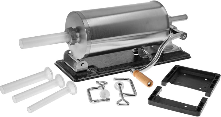 BROWIN® Manuell Wurstfüller aus Edelstahl 311005 | 5 kg horizontale Wurstmaschine | Wurstfüllmaschin