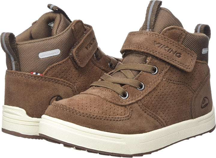 Viking Jungen Samuel Mid Wp Sneaker 27 EU Braun, 27 EU Braun
