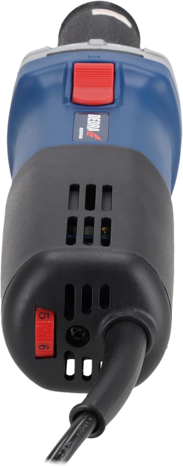 DEDRA Geradschleifer 550W, Schaft 6 mm, 3m kabel, 7000-34000 U/Min, gewicht 1,75kg, softgrip mit Ein