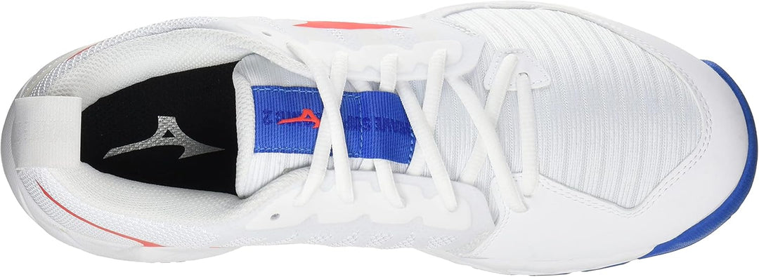 Mizuno Herren Wave Supersonic 2 Volleyball-Schuh 40.5 EU Weiss Irred French Blue, 40.5 EU Wei&#xDF;