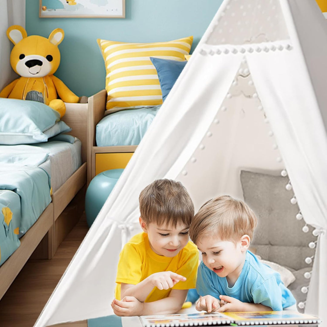 Lifemaison Tipi Zelt Kinder,Spielzelt Tippi Kinderzelt Kinderzimmer Teepee Indianerzelt Outdoor Indo
