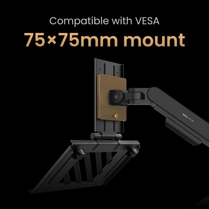 BenQ LTB01 Klappbare Laptopablage für Monitorarme 75 × 75 mm VESA-kompatible Laptophalterung, geeign