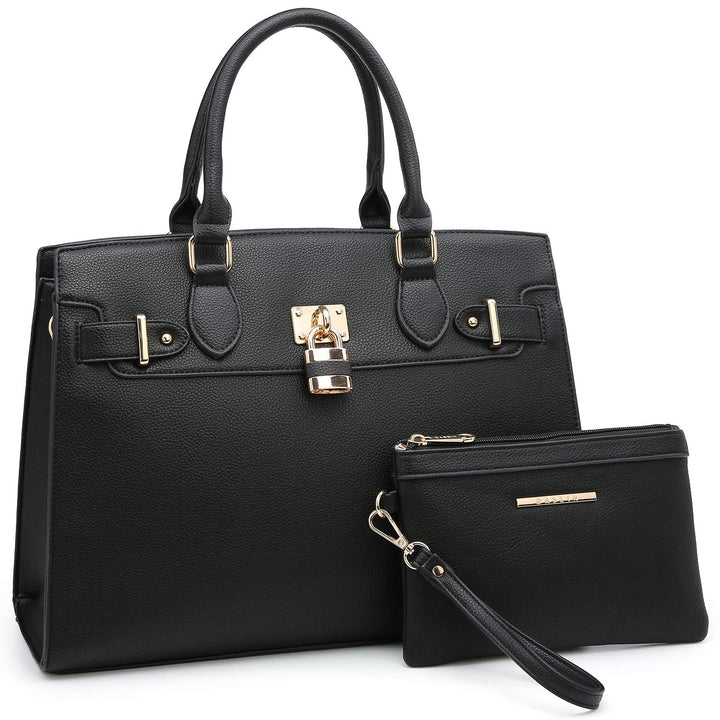 Dasein Women Handbags and Purses Ladies Shoulder Bag Top Handle Satchel Tote Work Bag with Matching