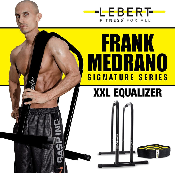 Lebert Fitness Equalizer mit Resistance Band - Calisthenics Equipment ✓ Dip Station ✓ Push Up Stand