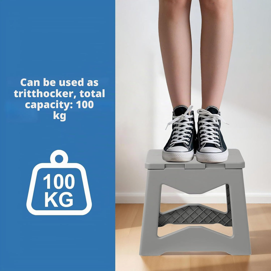 Yorbay Tritthocker Klappbar Klapphocker Faltbarer Hocker: 24.5 cm für Jugendliche Erwachsene mit Sic