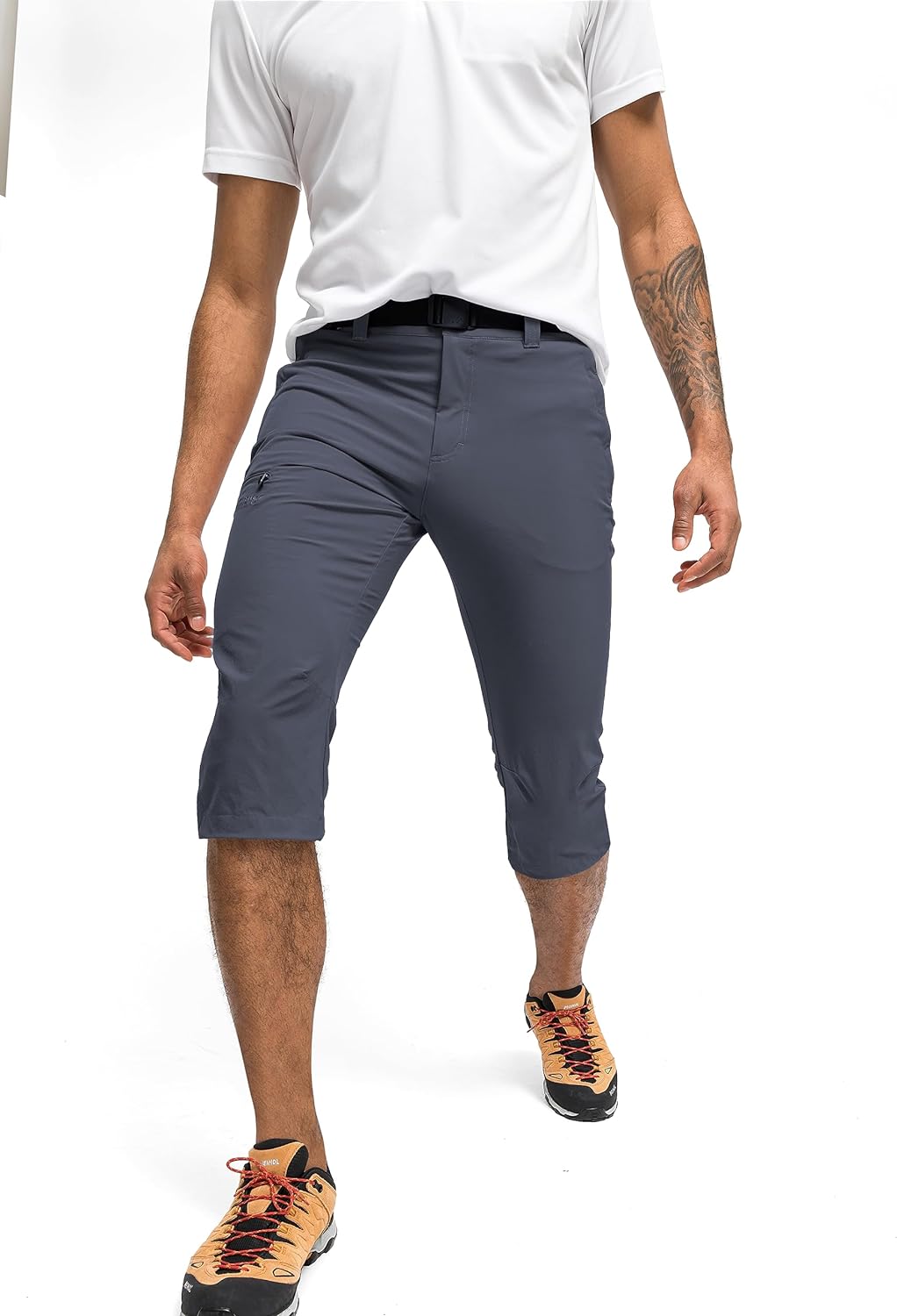 Maier Sports Herren 3/4 Hose Jennisei 28 Grau, 28 Grau