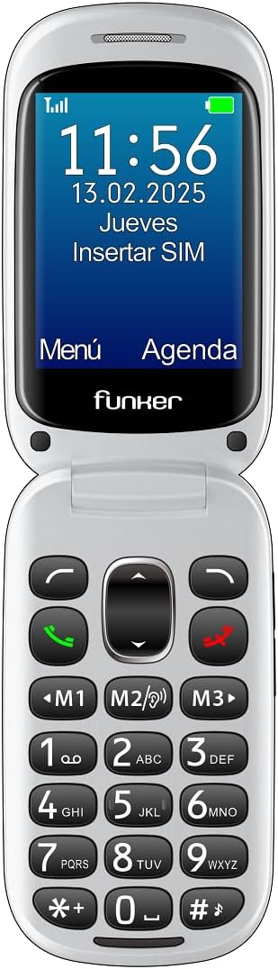 Funker E300 Max Audio 3 4G, einfach zu bedienendes Mobiltelefon, grosse Tasten und grosses Display,