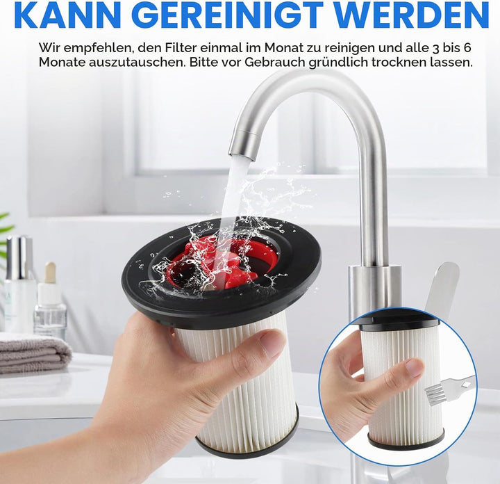 2 Stück Ersatzfilter und Staubsauger Filter Fusselschutz kompatibel mit Bosch Unlimited Gen2 Serie 8
