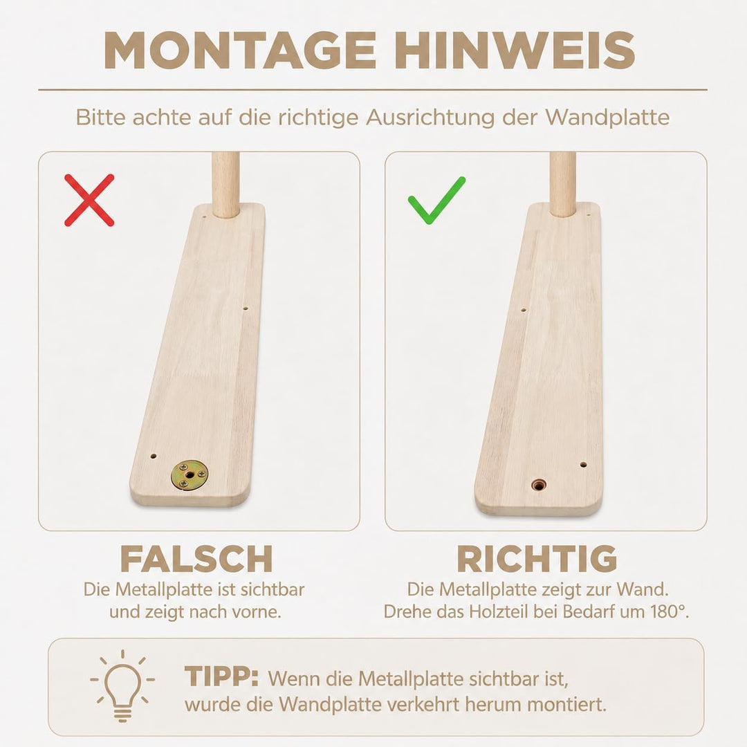 WOOWOOD® 2X Kletterwand Katzen - 2X Katzentreppe Wand [Vollholz] - Kratzbaum Wand - Hängematte Katze