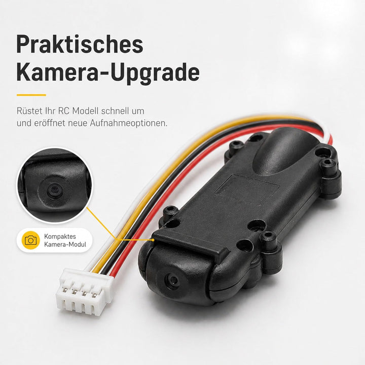 Universal POV Kamera, FPV Cam für viele RC Modelle u. a. für ferngesteuerte Helikopter, Drohnen, Qua