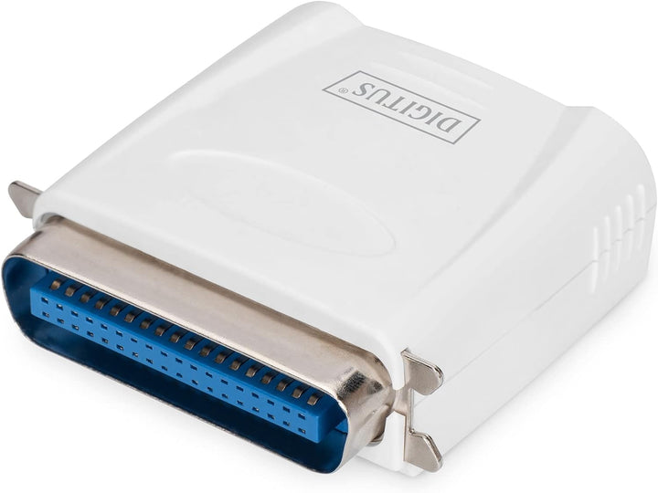 DIGITUS Fast Ethernet Printserver mit Parallel-Port, 1x RJ45, 1x DB-36-pin male, Drucker Server, DHC
