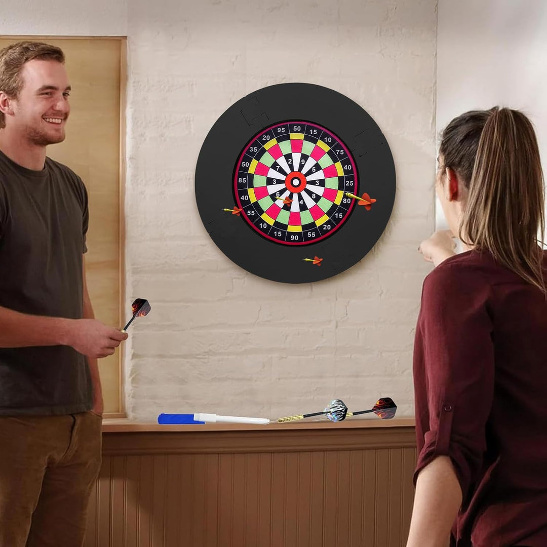 Trintion Dart Board Surround Ring, Durable PU Dartboard Surround, Dart Backboard Ring Compatible wit