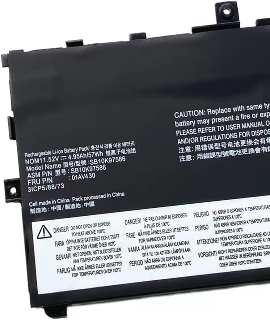 AKKEE 01AV430 Laptop Akku für Lenovo ThinkPad X1 Carbon 5th Gen 2017 6th Gen 2018 Series 01AV494 01A