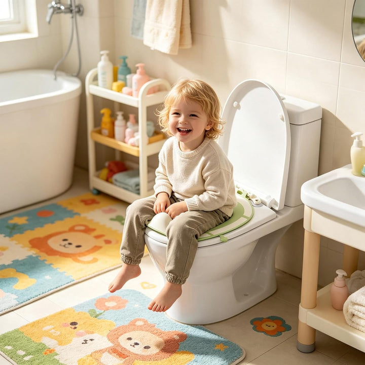Töpfchen-Sitz Für Toilette Tragbare Faltbare Universelle Saugnapf-Auflage | Toilettentrainingssitze