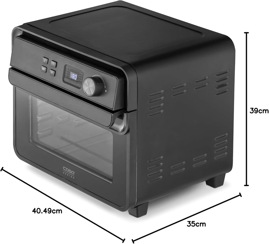 CASO AirFry Chef 1700 - Design Heissluftfritteuse, direkt startbereit ohne Aufheizen, 3 Einschubeben