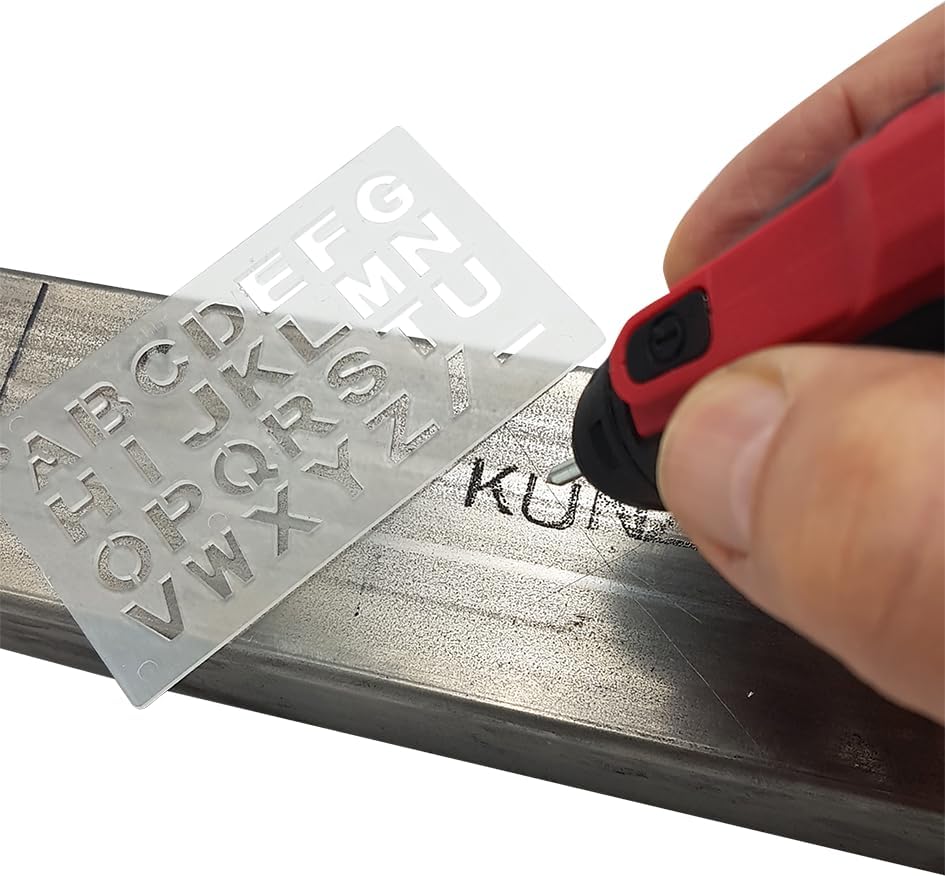 Kunzer 7AG01 Akku-Gravierstift - Akku 2000 mAh - für Stahl, Holz, Kunststoff, Stein, Glas und Leder