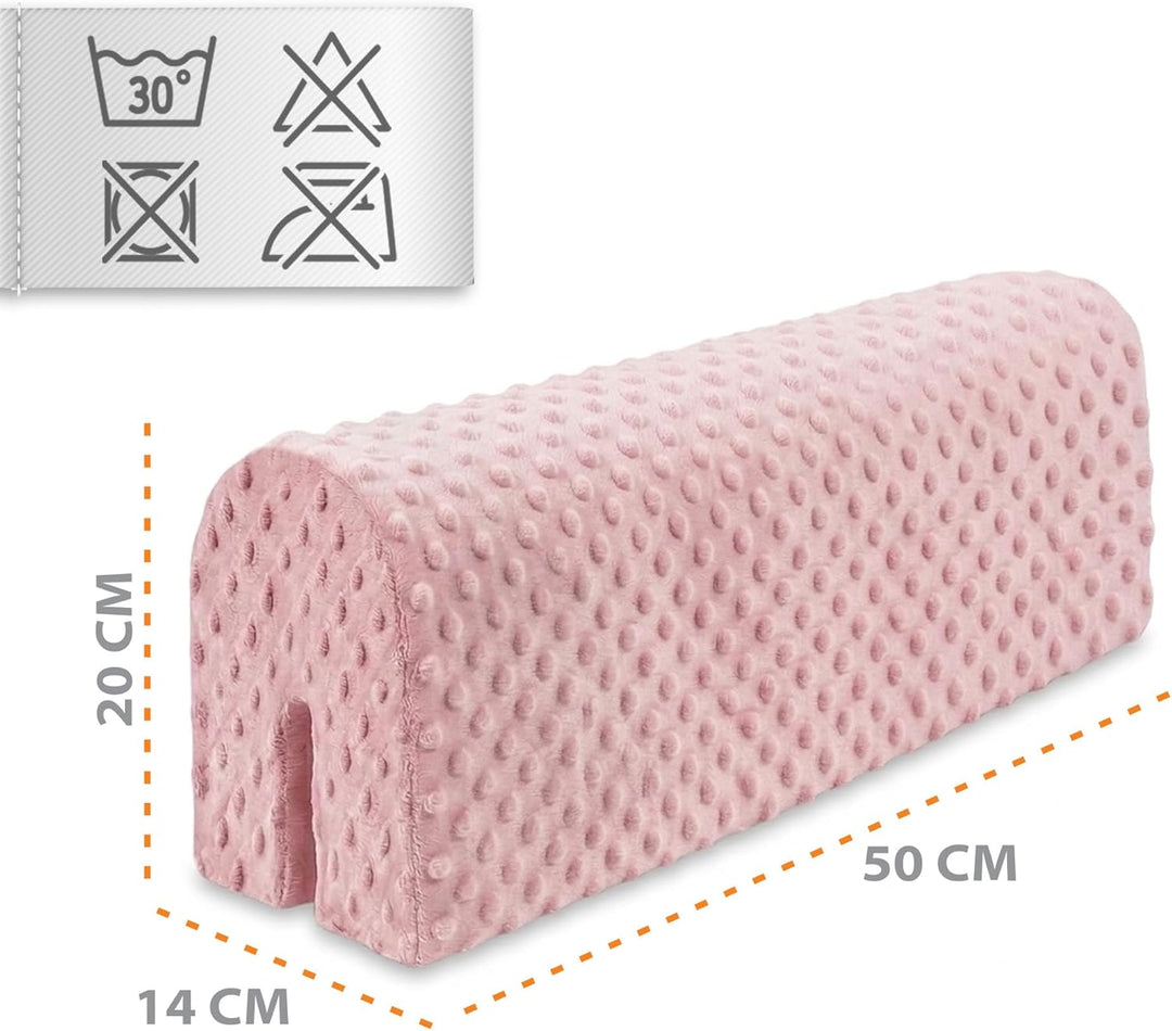 Bettkantenschutz für Kinderbetten Minky 50 cm - Schutz für Bettrahmen Baby Bett rausfallschutz für b