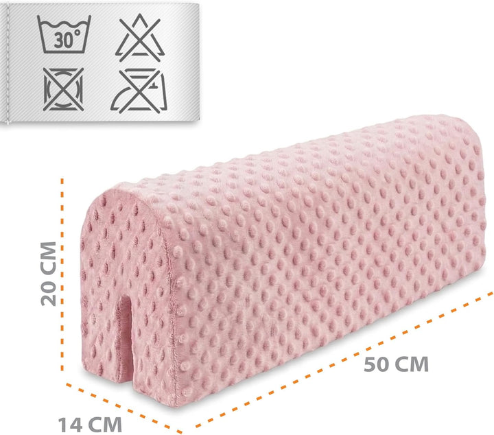 Bettkantenschutz für Kinderbetten Minky 50 cm - Schutz für Bettrahmen Baby Bett rausfallschutz für b